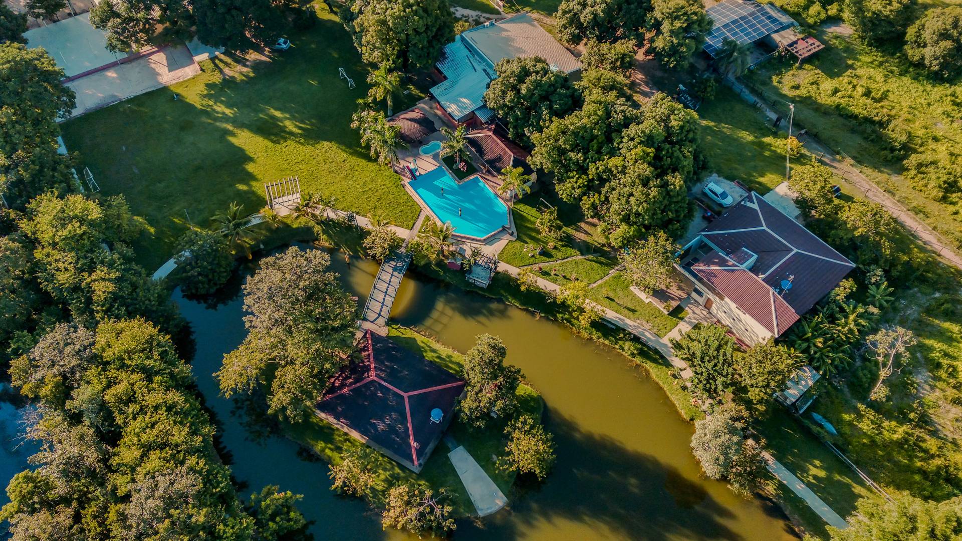 Família reunida no Rancho Baitaca